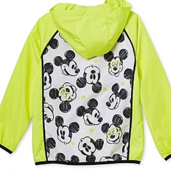 Disney Collection Boys Water Resistant Mickey Mouse Lightweight Raincoat, Sz. 4 - Picture 2 of 8